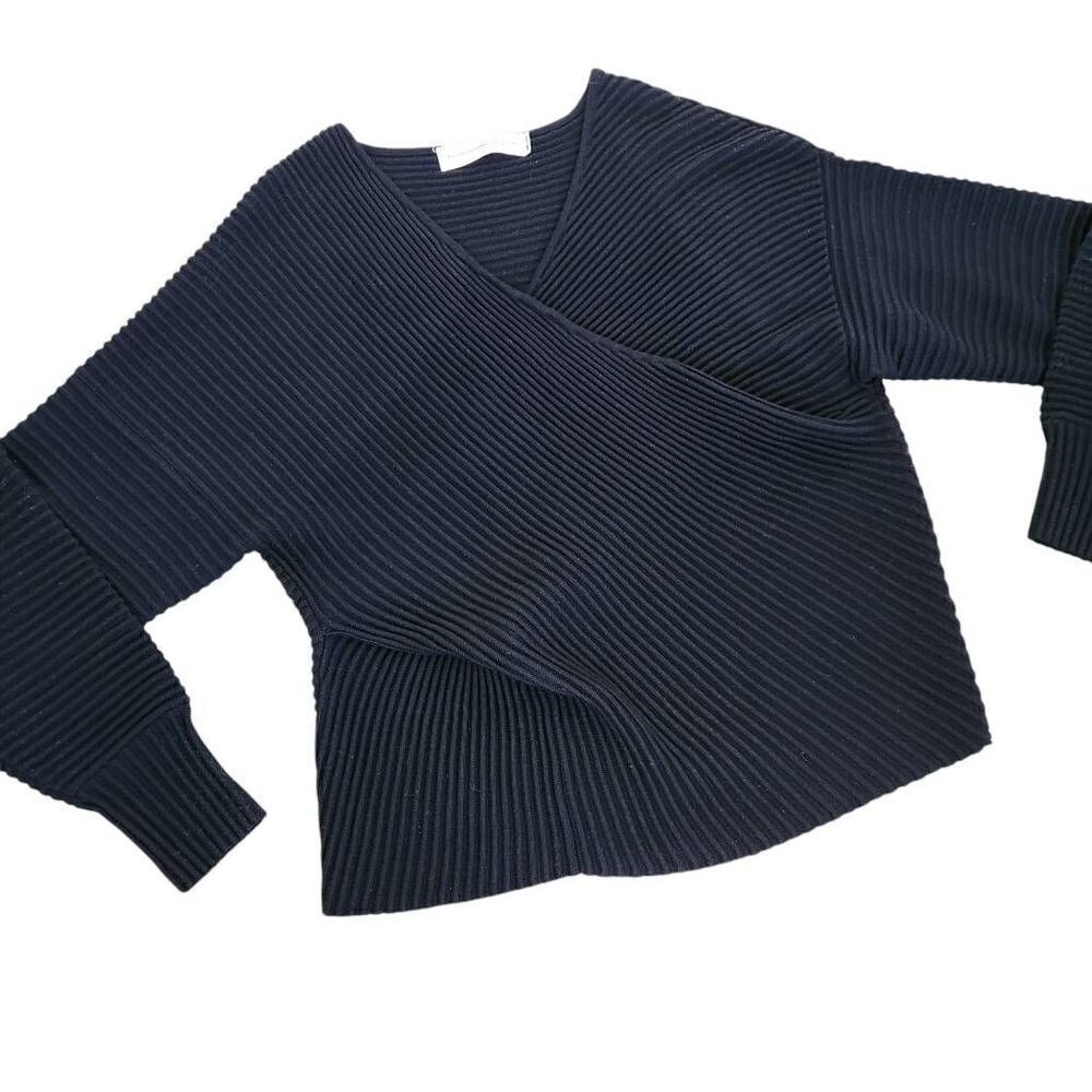 Victoria Victoria Beckham Sweater Womens Medium 100% Wool Ribbed Chunky Luxury O